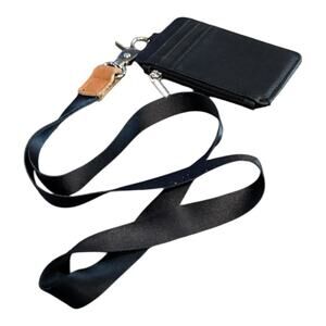 Black Lanyard and ID Badge Holder